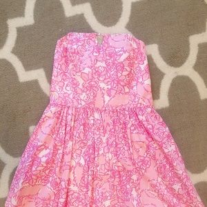 Lilly Pulitzer Strapless Fit and Flare Dress